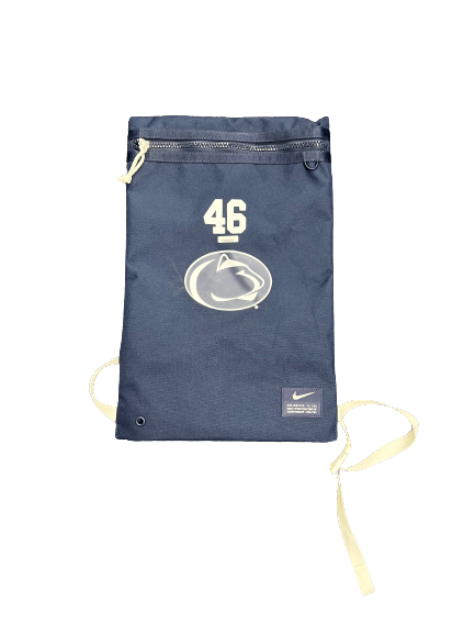 Nick Tarburton Penn State Team Issued Utility Gym Sack Bag with 