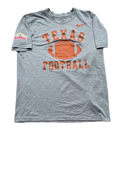 Jack Geiger Texas Football Team Exclusive Alamo Bowl Workout Shirt (Size M)
