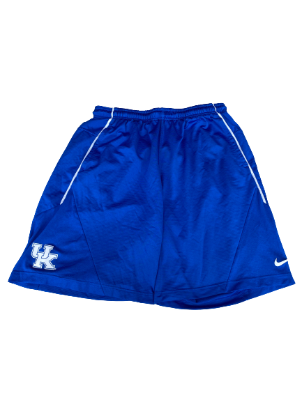 Landon Young Kentucky Football Team Issued Workout Shorts (Size 2XL)