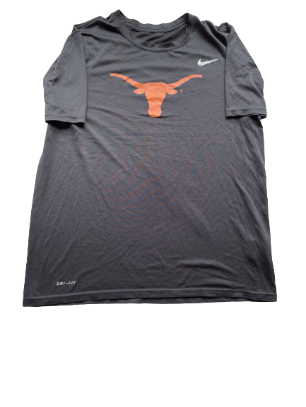 Jack Geiger Texas Football Player Exclusive "Finish" Workout Shirt (Size L)