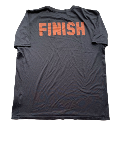 Jack Geiger Texas Football Player Exclusive "Finish" Workout Shirt (Size L)
