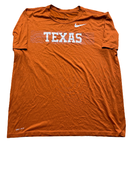 Jack Geiger Texas Football Team Issued Workout Shirt (Size XL)