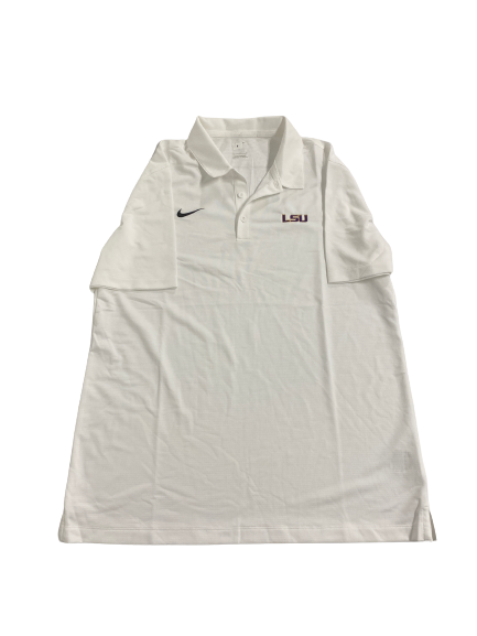 Desmond Little LSU Football Team-Issued Polo Shirt (Size L)