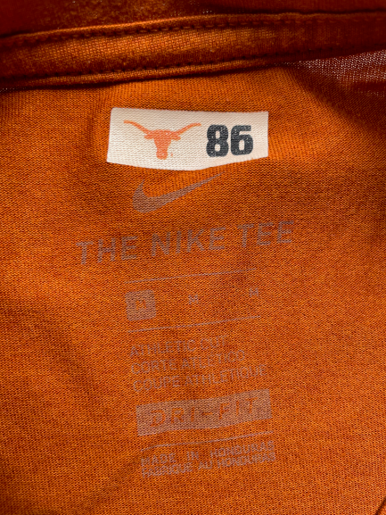 Jack Geiger Texas Football Team Issued Workout Shirt (Size M)