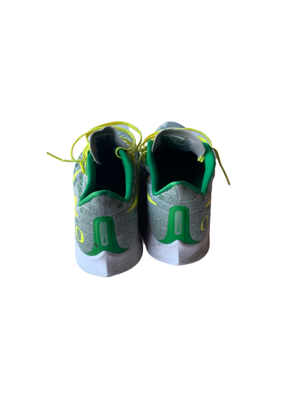 Shakur Juiston Oregon Ducks Nike Air Zoom Pegasus 36 Green Running Shoes (Size 12)