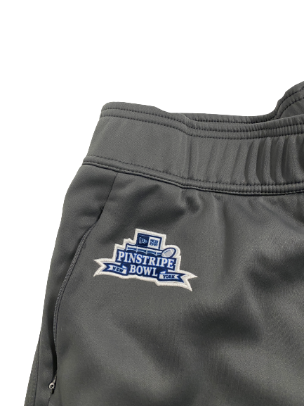 Kendell Brooks Michigan State Football Player-Exclusive Pinstripe Bowl Sweatpants (Size L)