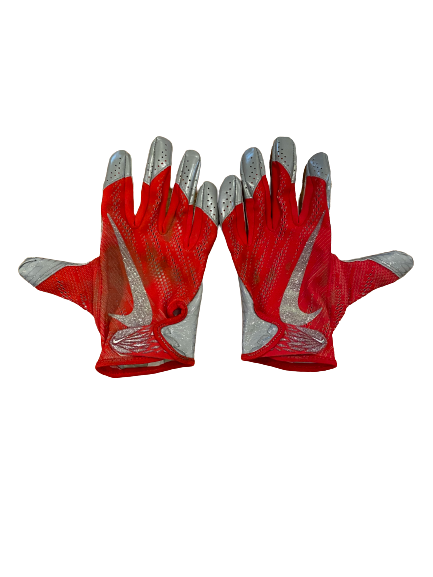 Chris Worley Ohio State Player Exclusive Football Gloves (Size XL)
