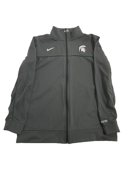 Kendell Brooks Michigan State Football Player-Exclusive Chick-Fil-A Peach Bowl Zip-Up Jacket (Size L)