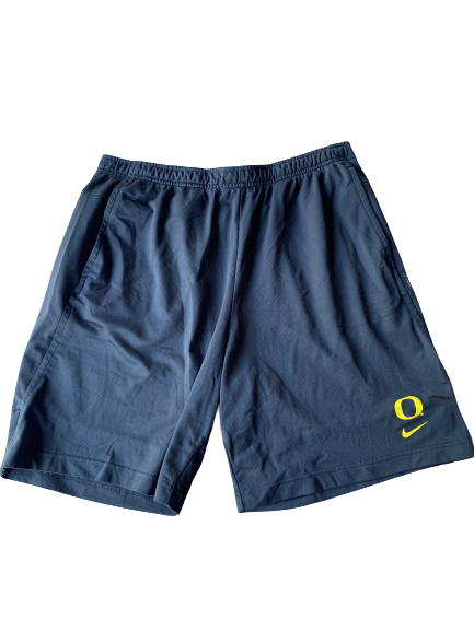 Shakur Juiston Oregon Nike Workout Shorts (Size L)