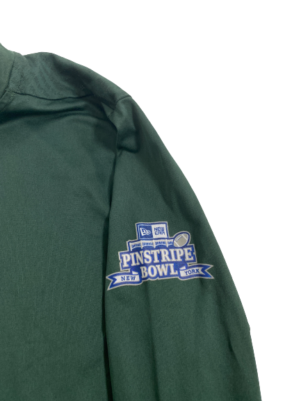 Kendell Brooks Michigan State Football Player-Exclusive Pinstripe Bowl Long Sleeve Shirt (Size XL)