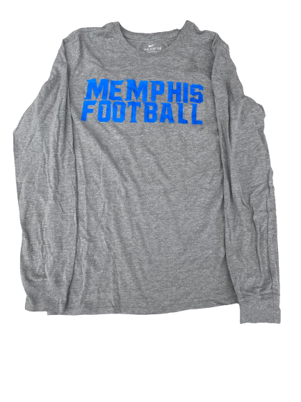 Traveon Samuel Memphis Football Cotton Bowl Nike Long Sleeve Shirt (Size M)
