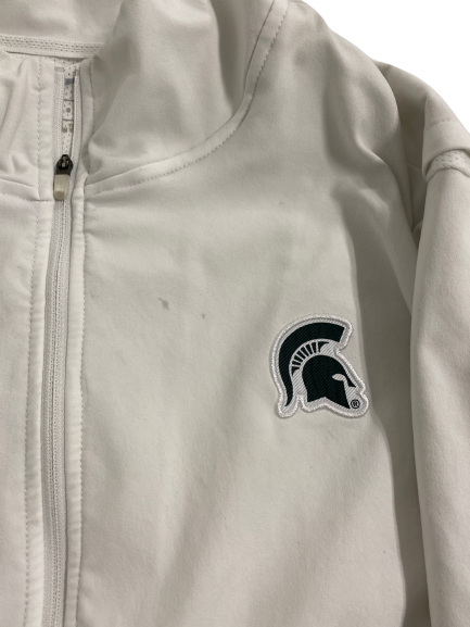 Kendell Brooks Michigan State Football Team-Issued Zip-Up Jacket (Size L)