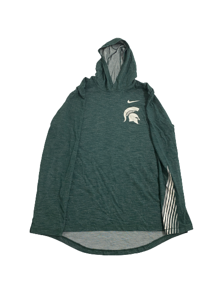 Kendell Brooks Michigan State Football Team-Issued Performance Hoodie (Size L)