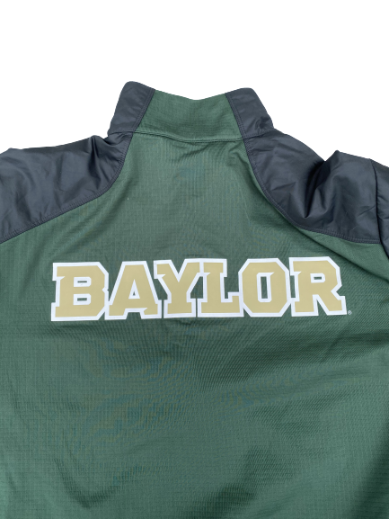 Davion Mitchell Baylor Basketball Team Issued Quarter Zip Pullover (Size L)