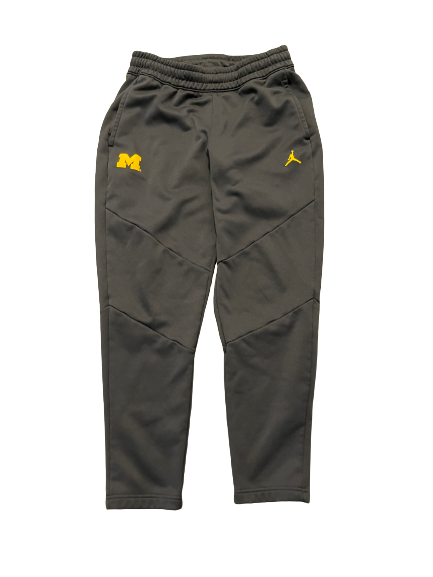 Hassan Haskins Michigan Football Team Issued Jordan Sweatpants (Size L)