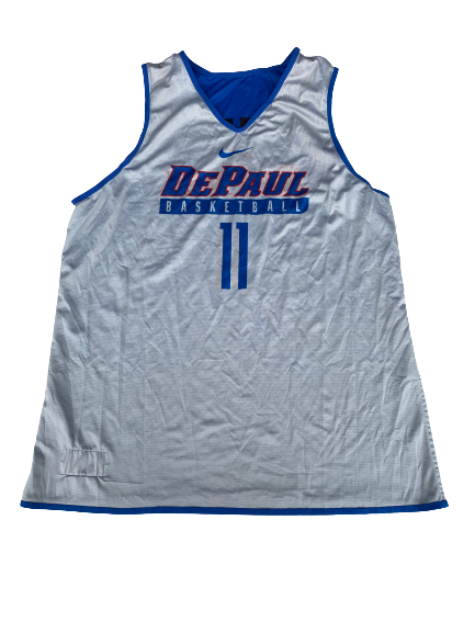 Eli Cain DePaul Basketball Reversible Practice Jersey (Size XL)