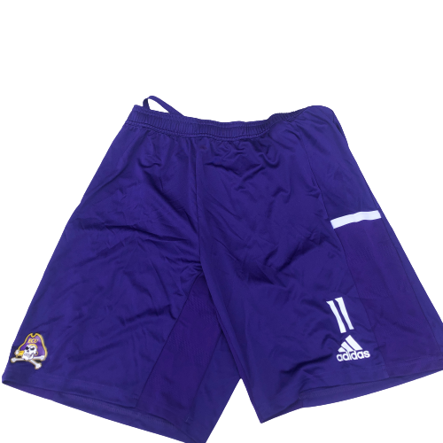 Blake Proehl East Carolina Football Team Issued Workout Shorts with Number (Size L)