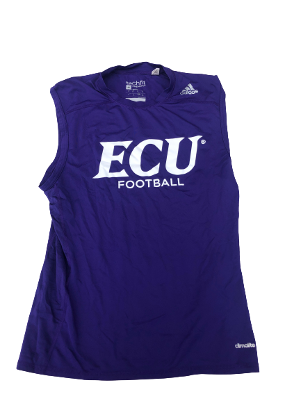 Blake Proehl East Carolina Football Team Issued Workout Tank with Number (Size XL)