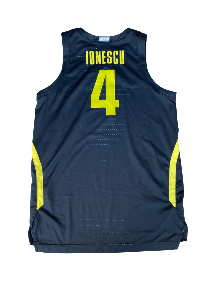 Eddy Ionescu Oregon Basketball 2019-2020 Game Worn Jersey (Size 48)