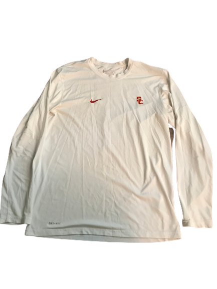 Jonathan Lockett USC Team Issued Long Sleeve Shirt (With 