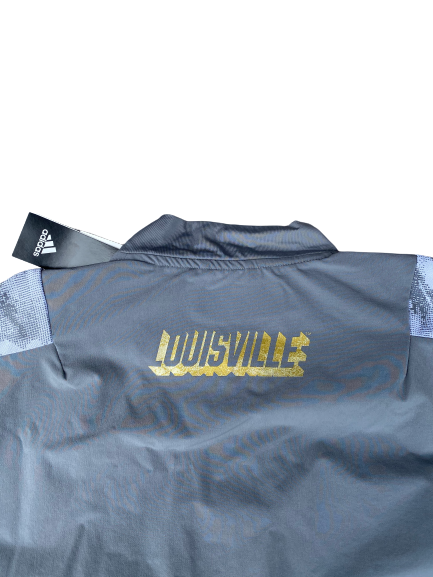 Dana Evans Louisville Basketball Team Issued Quarter-Zip Pullover (Size S)