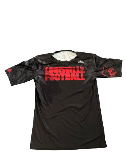 Jeremy Smith Louisville Football Team Issued Workout Shirt (Size XXL)