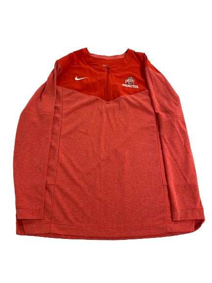 Mia Grunze Ohio State Volleyball Team-Issued Quarter-Zip Jacket (Size XXL)