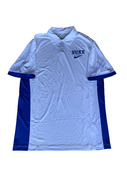 Derryck Thornton Duke Nike Elite Polo Shirt (Size L)