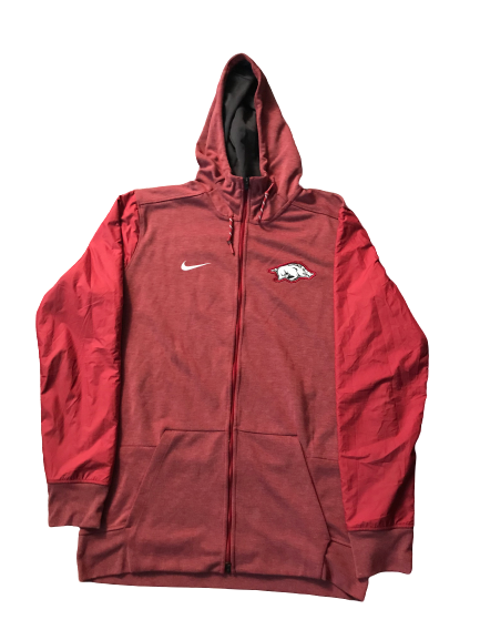Adrio Bailey Arkansas Nike Full-Zip Jacket With Hood (Size LT)