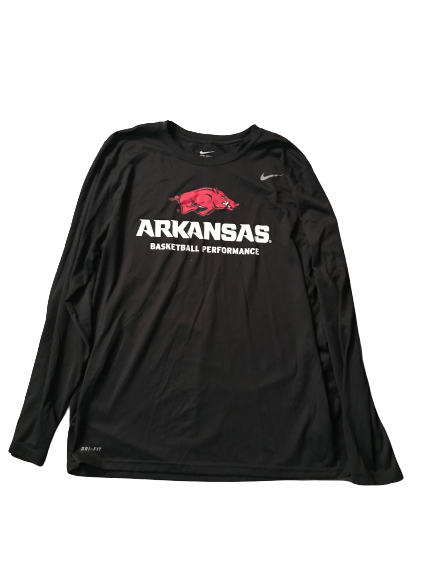 Adrio Bailey Arkansas Basketball Performance Nike Long Sleeve Shirt