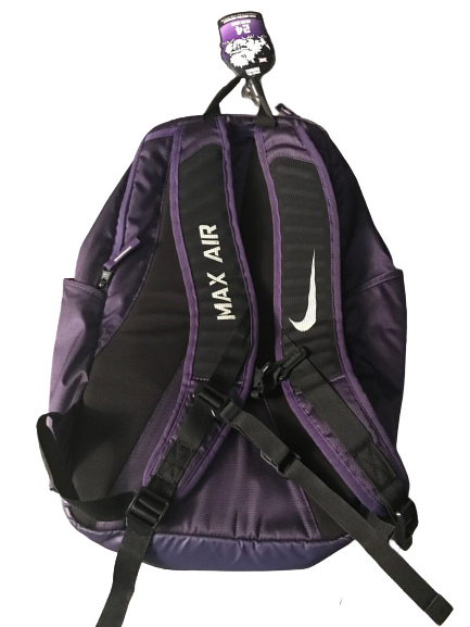 Julius Lewis TCU Team Issued Nike Backpack With Travel Tag – The Players Trunk