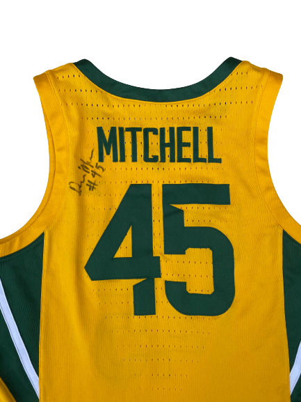 Davion Mitchell Baylor Basketball Signed 2019-20 Game Worn Uniform Set