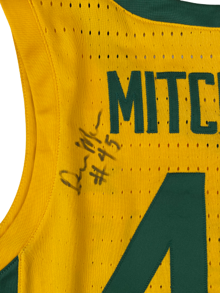 Davion Mitchell Baylor Basketball Signed 2019-20 Game Worn Uniform Set