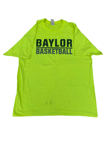 Davion Mitchell Baylor Basketball Team Issued Workout Shirt (Size L)