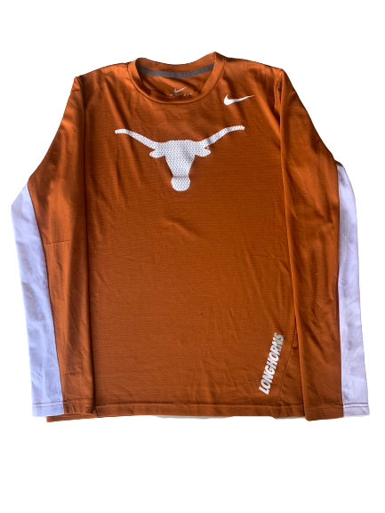 Jerrod Heard Texas Nike Long Sleeve Shirt (Size L)