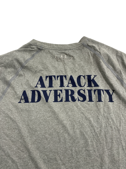 Greg Mailey Notre Dame Football Player-Exclusive "Attack Adversity" T-Shirt (Size L)