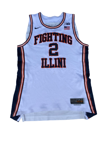 Kipper Nichols Illinois Basketball 2015-2016 Game Issued Jersey (Size 52)