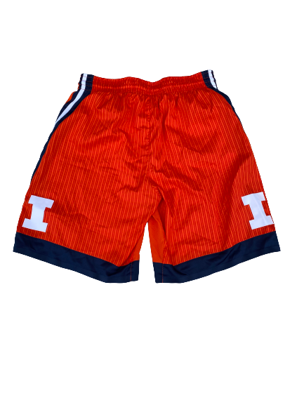 Kipper Nichols Illinois Basketball 2019-2020 Game Worn Shorts (Size 38)