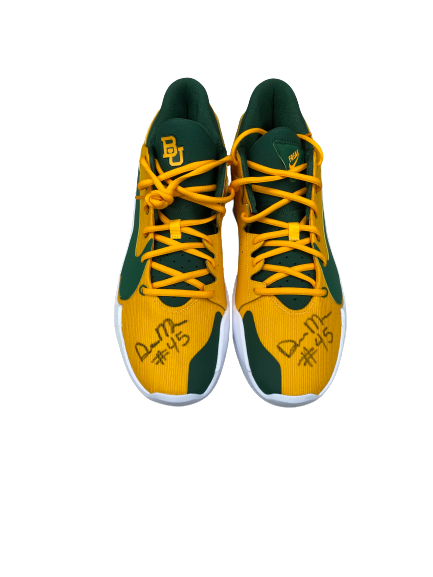 Davion Mitchell Baylor Basketball Signed Player Exclusive Giannis Antetokounmpo Shoes (Size 13)