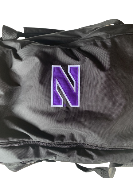 Barret Benson Northwestern Team Issued Travel Duffel Bag (With 