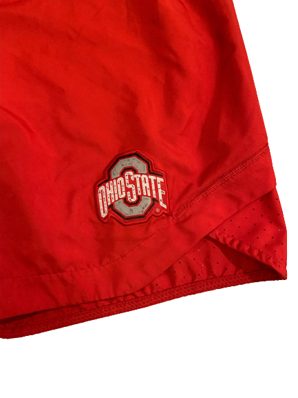 Zach Hoover Ohio State Football Team Issued Workout Shorts (Size L)