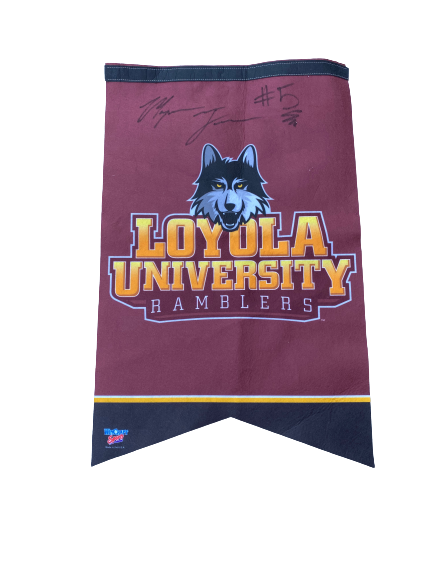 Marques Townes Loyola Chicago Basketball Signed Banner