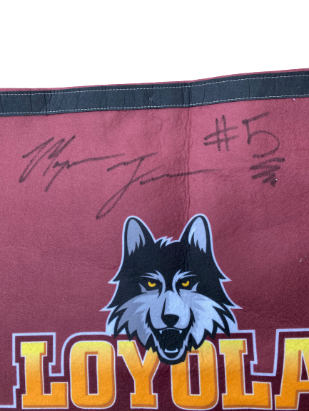 Marques Townes Loyola Chicago Basketball Signed Banner