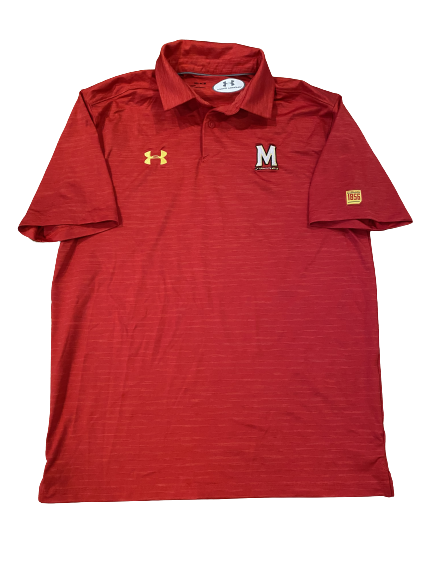 D.J. Turner Maryland Football Team Issued Polo Shirt (Size M)