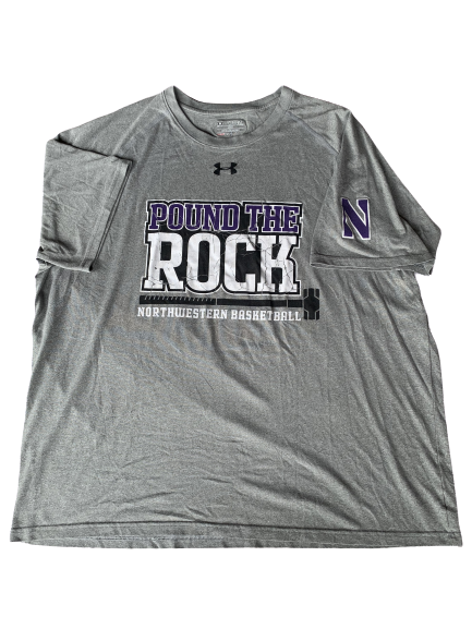 Barret Benson Northwestern Team Issued "Pound The Rock" T-Shirt