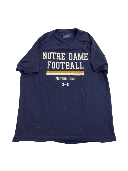 Greg Mailey Notre Dame Football Team-Issued T-Shirt (Size L)