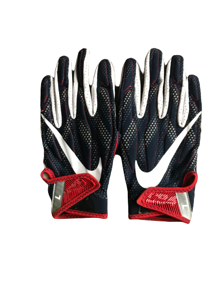 Cedric Peterson Arizona Nike Football Gloves (Size L)