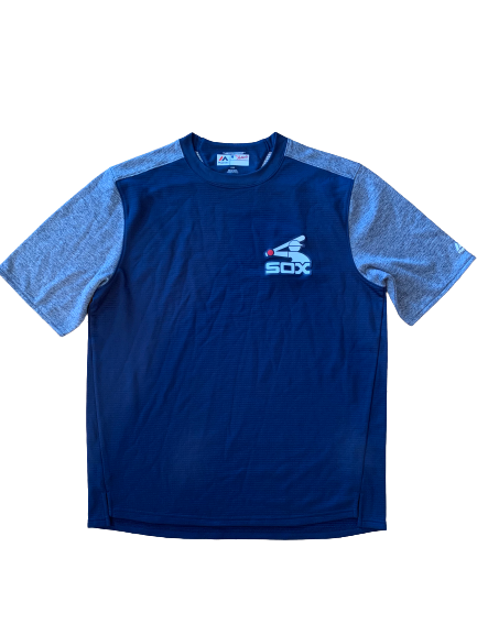 Adam Engel Chicago White Sox Team Issued Short-Sleeve Shirt (Size L)