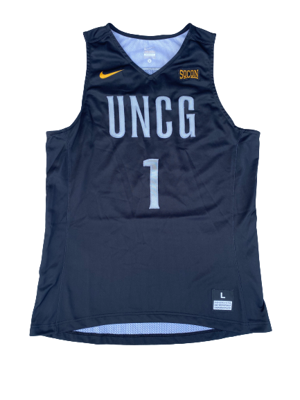 Isaiah Miller UNC Greensboro Basketball Game Worn Jersey (Size L)