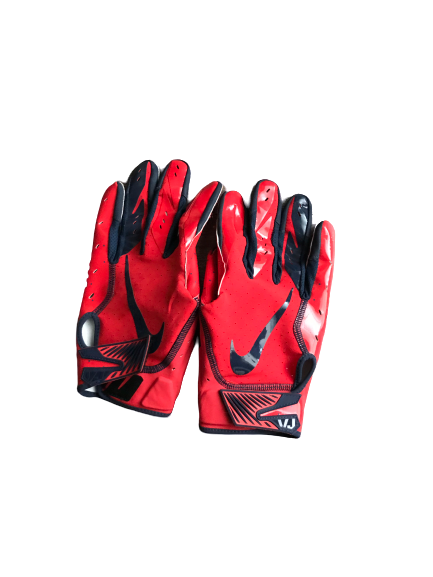 Cedric Peterson Arizona Nike Football Gloves (Size XL)